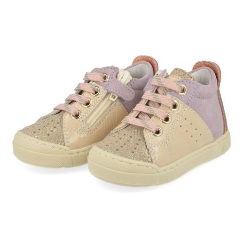 Falcotto sneakers beige Meisjes ( - fabron zip beige sneakerfabron) - Junior Steps