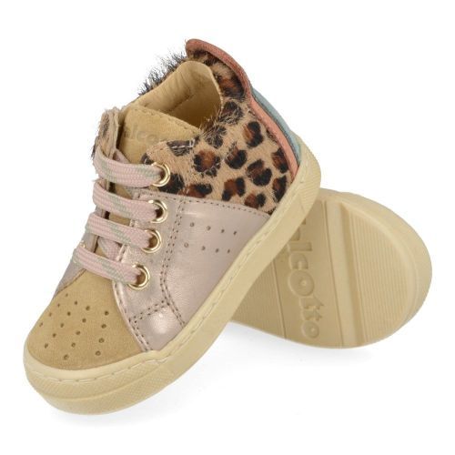 Falcotto sneakers beige Meisjes ( - fabron zip beige sneakertjefabron) - Junior Steps