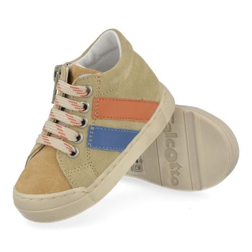 Falcotto sneakers beige Jongens ( - gazer zip beige sneakertjegazer) - Junior Steps