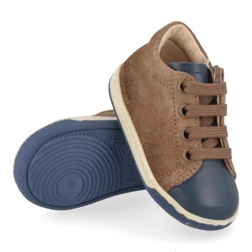 Falcotto sneakers cognac Jongens ( - jay zip cognac sneakerjay) - Junior Steps