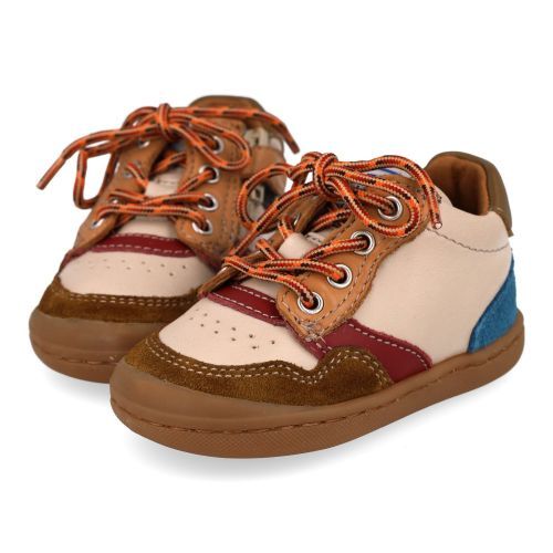 Franco romagnoli sneakers cognac Jongens (beige sneaker  - 9001F127) - Junior Steps