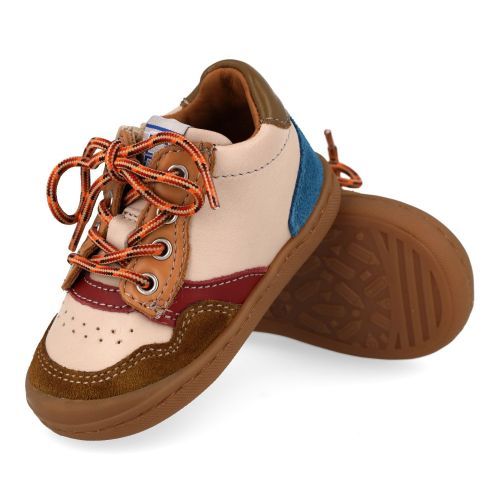 Franco romagnoli sneakers cognac Jongens (beige sneaker  - 9001F127) - Junior Steps