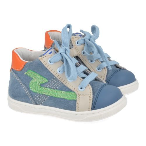 Franco romagnoli sneakers blauw Jongens ( - blauw sneakertje met stootneus6054F020) - Junior Steps