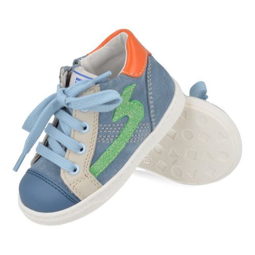 Franco romagnoli sneakers blauw Jongens ( - blauw sneakertje met stootneus6054F020) - Junior Steps