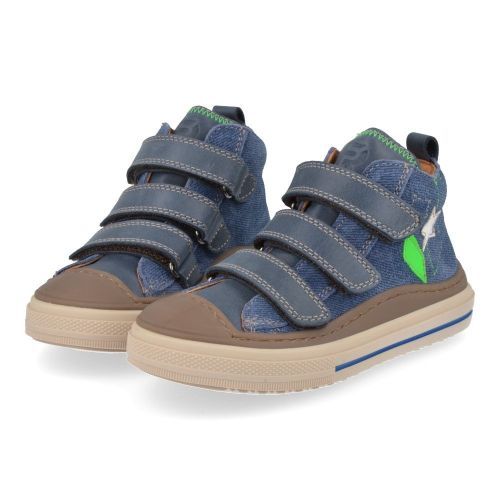 Franco romagnoli sneakers blauw Jongens (blauwe sneaker met rubberen top - 7370F002) - Junior Steps