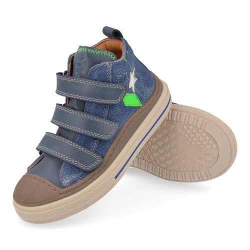 Franco romagnoli sneakers blauw Jongens (blauwe sneaker met rubberen top - 7370F002) - Junior Steps