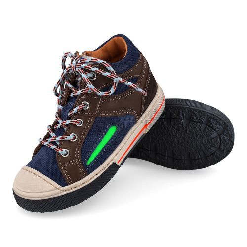 Franco romagnoli sneakers blauw Jongens (blauwe sneaker met rubberen top - 9599F086) - Junior Steps