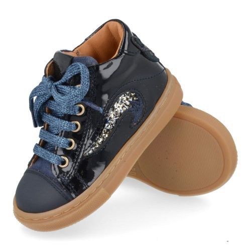 Franco romagnoli sneakers blauw Meisjes ( - blauwe sneaker met rubberen top5268F002) - Junior Steps