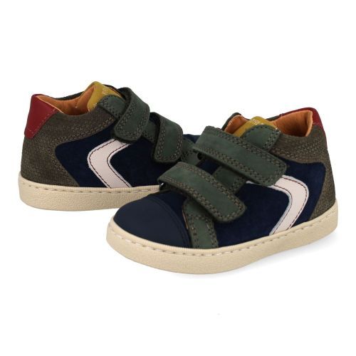 Franco romagnoli sneakers blauw Jongens (blauwe sneaker met velcrosluiting - 9126F086) - Junior Steps