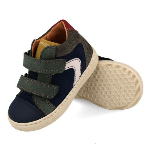 Franco romagnoli sneakers blauw Jongens (blauwe sneaker met velcrosluiting - 9126F086) - Junior Steps