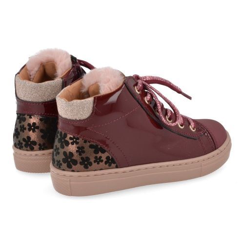 Franco romagnoli sneakers bordeaux Meisjes ( - Bordeaux sneaker met wolletje3520F056) - Junior Steps