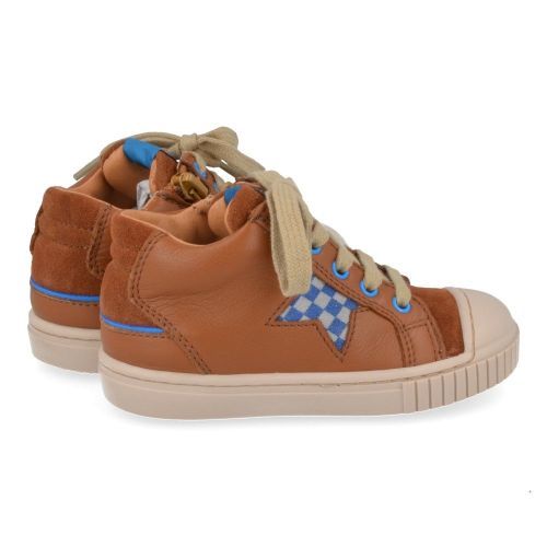 Franco romagnoli sneakers cognac Jongens (cognac sneaker met een verstevigde top - 7127F038) - Junior Steps