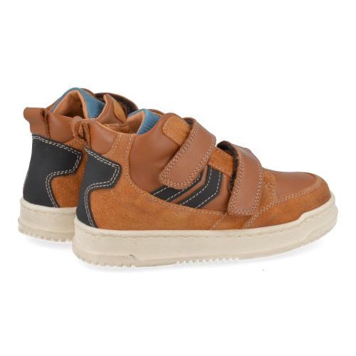 Franco romagnoli sneakers cognac Jongens ( - cognac sneaker met velcrosluiting5472F038) - Junior Steps