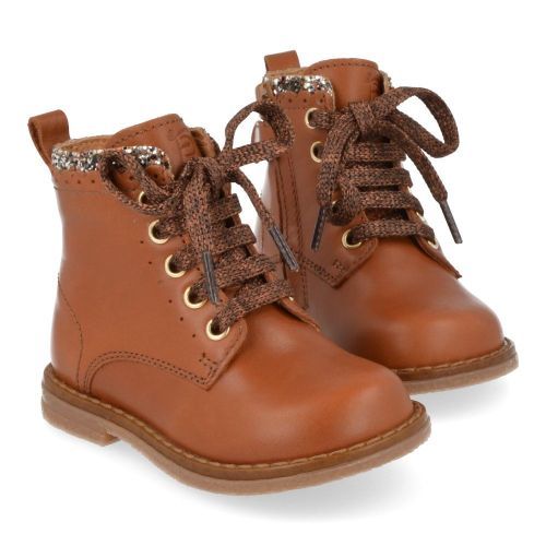 Franco romagnoli Bottes à lacets cognac Filles (5139F238) - Junior Steps