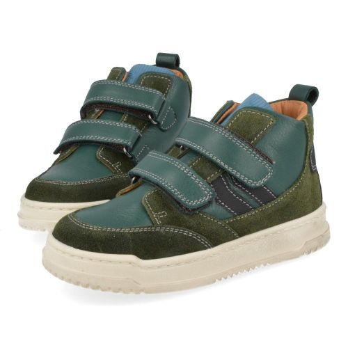 Franco romagnoli sneakers groen Jongens ( - groene sneaker met velcrosluiting5472F054) - Junior Steps