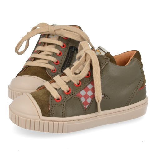 Franco romagnoli sneakers kaki Jongens (kaki sneaker met een verstevigde top - 7127F084) - Junior Steps
