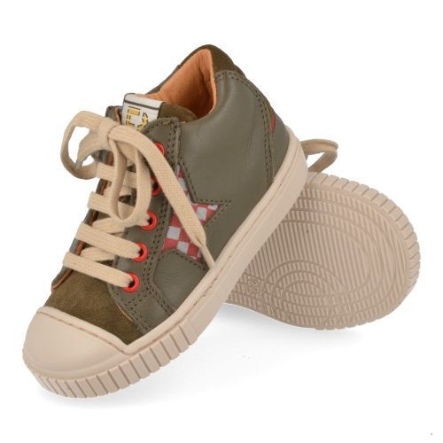 Franco romagnoli sneakers kaki Jongens (kaki sneaker met een verstevigde top - 7127F084) - Junior Steps