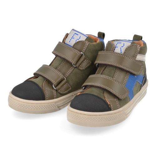 Franco romagnoli sneakers kaki Jongens ( - kaki sneaker met rubberen top5405F084) - Junior Steps