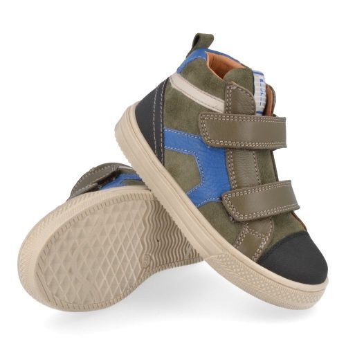 Franco romagnoli sneakers kaki Jongens ( - kaki sneaker met rubberen top5405F084) - Junior Steps