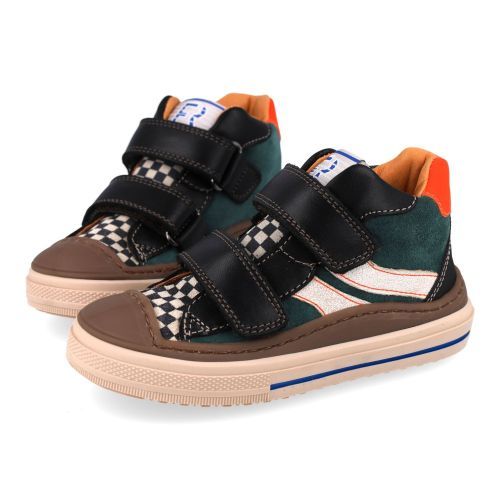 Franco romagnoli sneakers kaki Jongens (kaki sneaker met rubberen top - 9569F064) - Junior Steps