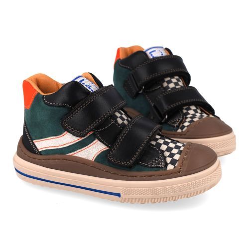 Franco romagnoli sneakers kaki Jongens (kaki sneaker met rubberen top - 9569F064) - Junior Steps