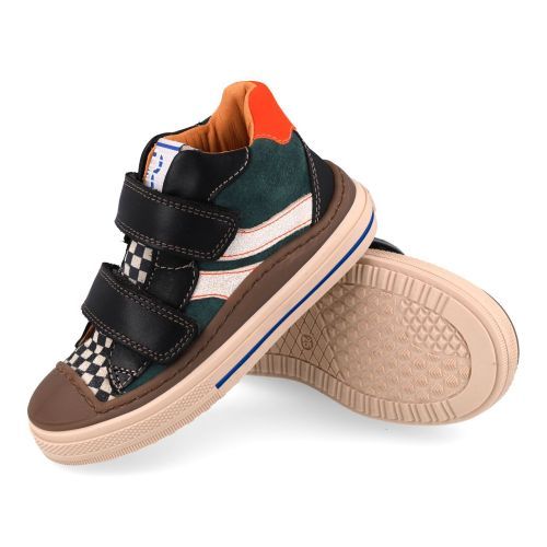 Franco romagnoli sneakers kaki Jongens (kaki sneaker met rubberen top - 9569F064) - Junior Steps