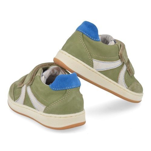 Franco romagnoli sneakers kaki Jongens (kaki sneaker met velcrosluiting - 8768F084) - Junior Steps