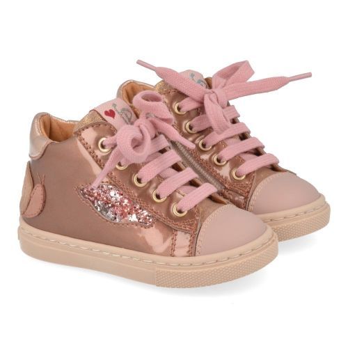Franco romagnoli sneakers roze Meisjes (roze sneaker met rubberen top - 7144F016) - Junior Steps