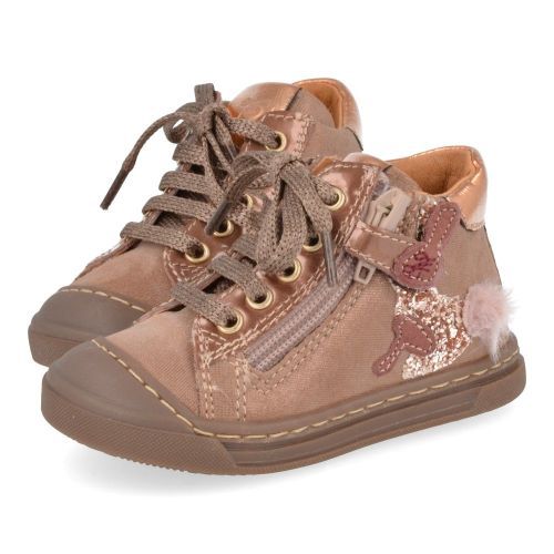 Franco romagnoli sneakers roze Meisjes ( - roze sneaker met rubberen top5235F016) - Junior Steps