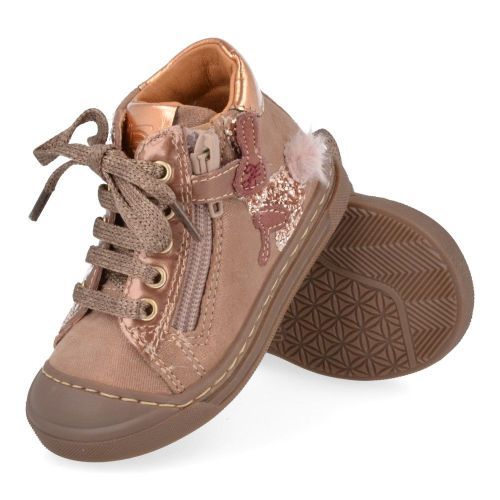 Franco romagnoli sneakers roze Meisjes ( - roze sneaker met rubberen top5235F016) - Junior Steps