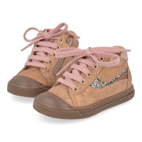Franco romagnoli sneakers roze Meisjes (roze sneaker met rubberen top - 7132F016) - Junior Steps