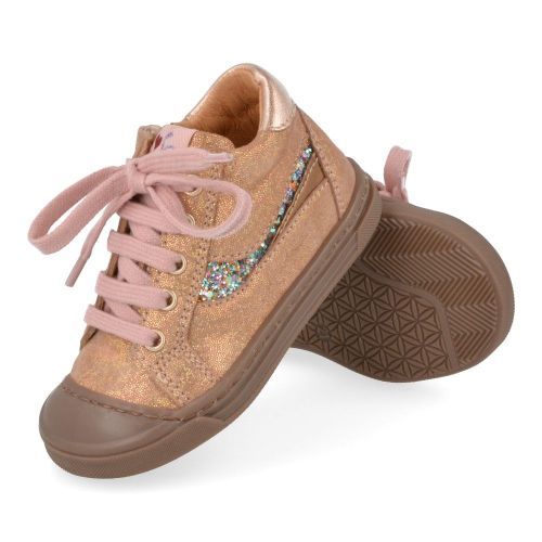 Franco romagnoli sneakers roze Meisjes (roze sneaker met rubberen top - 7132F016) - Junior Steps