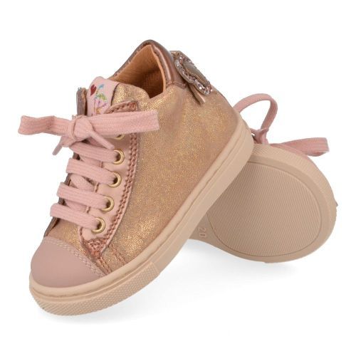 Franco romagnoli sneakers roze Meisjes (roze sneaker met rubberen top - 7145F016) - Junior Steps