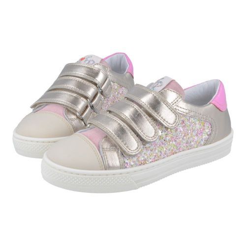 Franco romagnoli sneakers roze Meisjes (roze sneaker met velcrosluiting - 8651F023) - Junior Steps