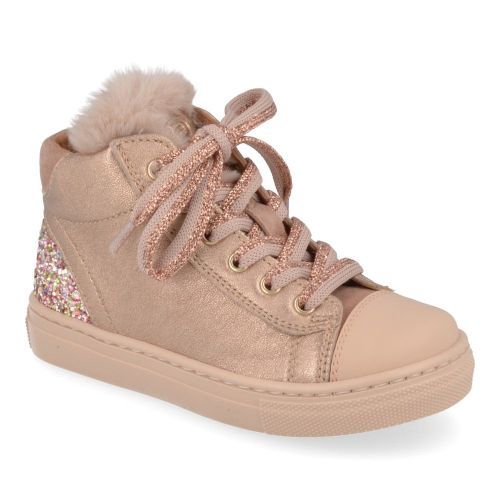 Franco romagnoli sneakers roze Meisjes ( - roze sneaker met wolletje3520F947) - Junior Steps