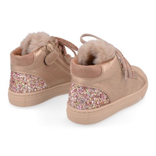 Franco romagnoli sneakers roze Meisjes ( - roze sneaker met wolletje3520F947) - Junior Steps