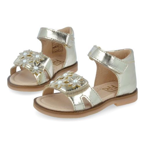 Franco romagnoli sandalen GOUD Meisjes (sandaaltje goud met bloementjes - 8123F087) - Junior Steps