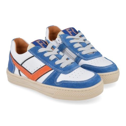 Franco romagnoli sneakers blauw Jongens ( - wit blauwe  sneaker4610F126) - Junior Steps
