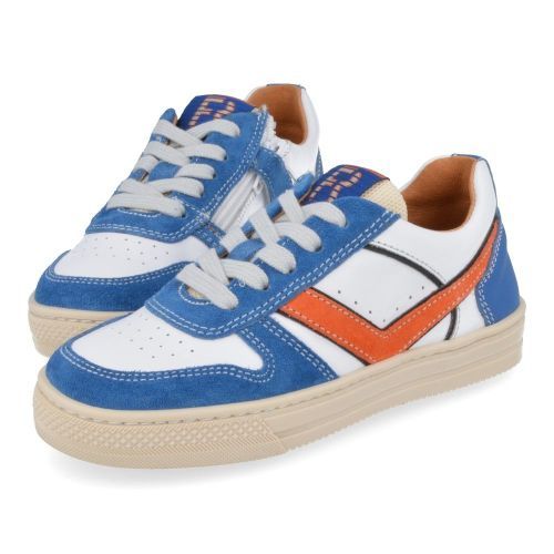 Franco romagnoli sneakers blauw Jongens ( - wit blauwe  sneaker4610F126) - Junior Steps