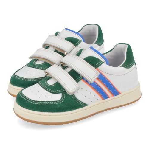 Franco romagnoli sneakers groen Jongens ( - wit groene sneaker6629F026) - Junior Steps