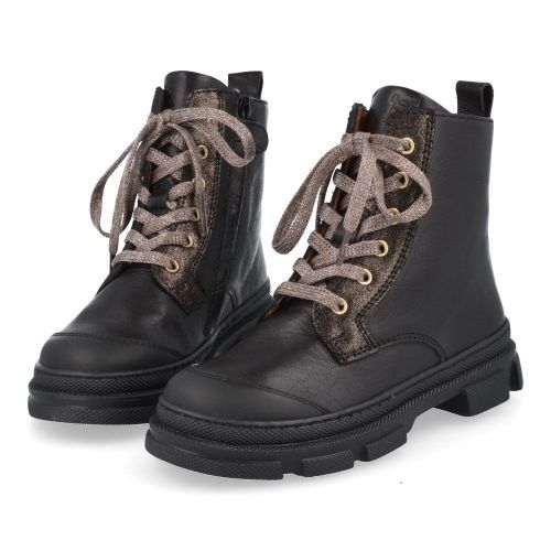 Franco romagnoli Bottes à lacets Noir Filles (5535F101) - Junior Steps