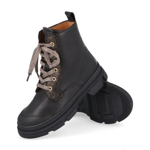 Franco romagnoli Bottes à lacets Noir Filles (5535F101) - Junior Steps