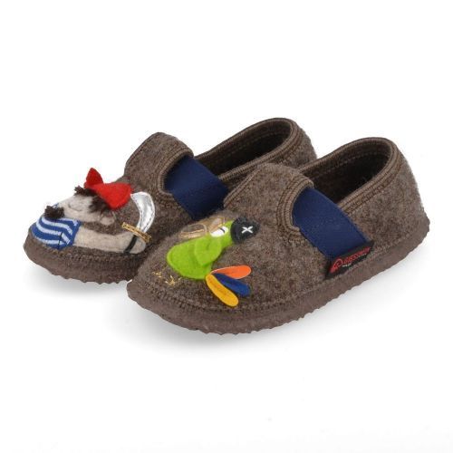 Giesswein Slippers taupe Boys (55023) - Junior Steps