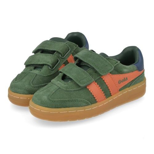 Gola sneakers kaki Jongens (jongenssneaker met velcrosluiting - cka611 viper strap) - Junior Steps
