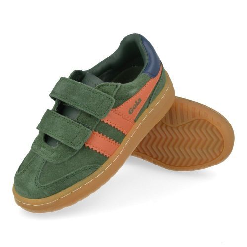 Gola sneakers kaki Jongens (jongenssneaker met velcrosluiting - cka611 viper strap) - Junior Steps