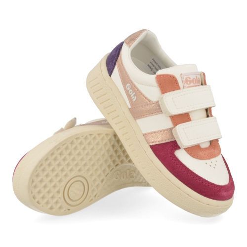 Gola sneakers ecru Meisjes ( - multikleurige sneaker met velcrosluitingcka207 grandslam) - Junior Steps