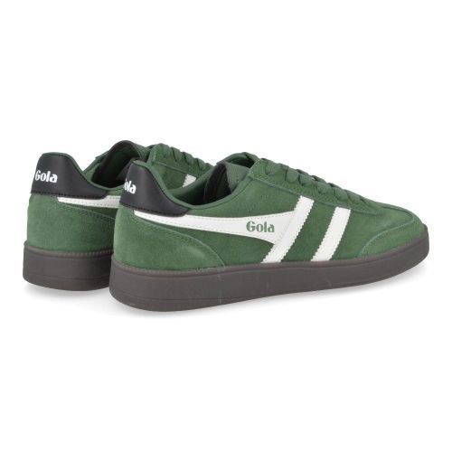 Gola sneakers groen  (Sneaker groen suéde met witte strepen - CLB 735 viper) - Junior Steps