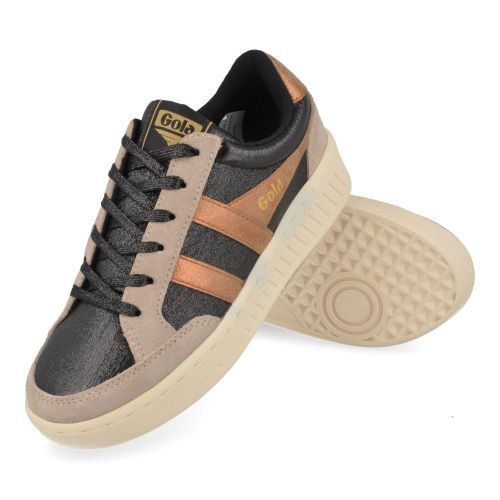 Gola sneakers Zwart Meisjes (Sneaker zwart  suéde glitter - CLB 773 Super Blaze 2) - Junior Steps