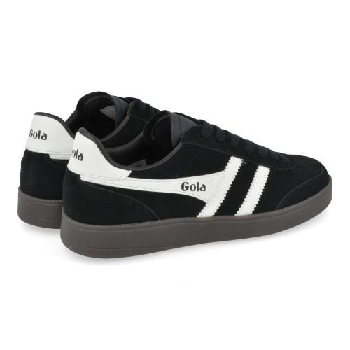 Gola sneakers Zwart  (Sneaker zwart suéde met witte strepen - CLB 735 viper) - Junior Steps