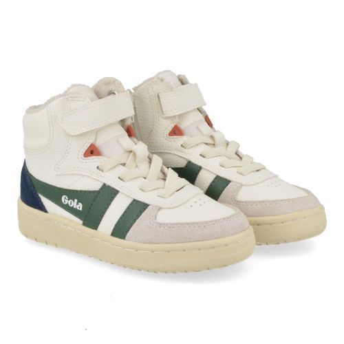 Gola sneakers wit  ( - wit groene sneaker met velcrosluitingcka540 talon) - Junior Steps